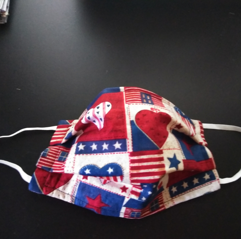 Homemade fabric face mask